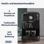 Magnifica S Kaffeevollautomat – Espresso und Cappuccino, klassischer Milchaufschäumer – Bild 3