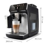 Serie 5500 LatteGo Kaffeevollautomat – 20 Getränke, SilentBrew, Schwarz Silber