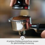 Barista Express Kaffeemaschine – Siebträger mit Mahlwerk, Milchaufschäumer, Schwarz – Bild 4