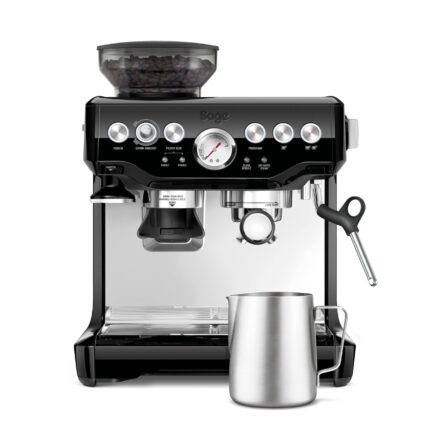 The Barista Express Siebträgermaschine – Integriertes Mahlwerk, Milchaufschäumer, Schwarzer Sesam