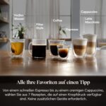 Magnifica Evo ECAM292.81.B Kaffeevollautomat – LatteCrema System, 7 One-Touch Getränke, Schwarz – Bild 4